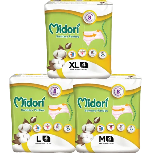 MIDORI SANITARY PANTIES M4/L4/XL4