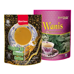 GOLD CHOICE TONGKAT ALI GINSENG / WANIS KACIP FATIMA 18'SX18G (ASSORTED)