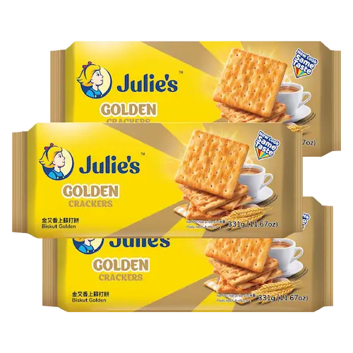 JULIES GOLDEN CRACKERS 331G