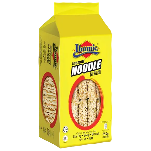 IBUMIE PLAIN INSTANT NOODLE 10X65G (650G)