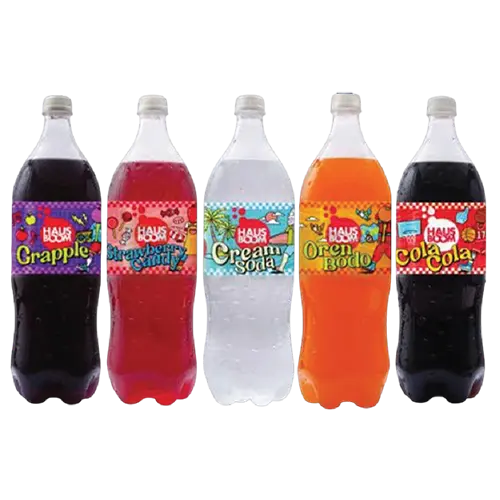 HAUSBOOM CARBONATED DRINK ASSORTED 1.5L